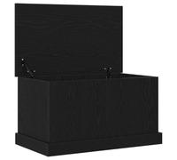 vidaXL Cassapanca Moderna in Rovere Nero | 70 X 40 38 cm Finitura Opaca Ideale per Camera da Letto e Soggiorno Soluzione Decorativa Funzionale Mobile in Legno Arredamento per Interni