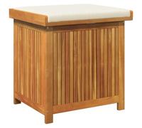 vidaXL Scatola Cuscini da Esterno 60x50x61 cm Legno Massello Acacia, Contenitore per Cuscini, Scatola di conservazione, Scatola per Cuscini per Esterni