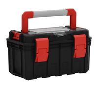 vidaXL Cassetta degli Attrezzi Nera e Rossa 45x28x26,5 cm