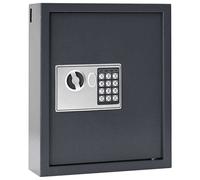 vidaXL Cassetta di sicurezza digitale Grigio 30 x 10 x 36.5 cm Acciaio