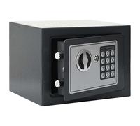 vidaXL Cassetta di sicurezza digitale Grigio scuro 23 x 17 x 17 cm