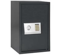 vidaXL Cassaforte Digitale Elettronica con Ripiano Grigio Scuro 40x35x60 cm Acciaio
