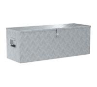 vidaXL Cassetta in Alluminio 110,5x38,5x40cm Argento