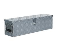 vidaXL Cassetta in Alluminio 80,5x22x22 cm Argento