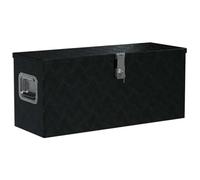 vidaXL Cassetta in Alluminio 80x30x35 cm Nera