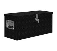 vidaXL Cassetta in Alluminio 80x30x35 cm Nera