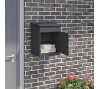 vidaXL Cassetta per pacchi Antracite 44 x 35 x 59 cm Acciaio