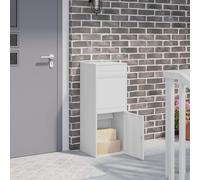vidaXL Cassetta per pacchi Bianco 41 x 38 x 103 cm Acciaio