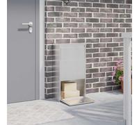 vidaXL Cassetta per pacchi con archiviazione Argento 44 x 22 x 82 cm