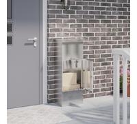 vidaXL Cassetta per pacchi Nero 44.5 x 29 x 110.5 cm