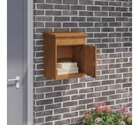 vidaXL Cassetta per pacchi Ruggine 44 x 35 x 59 cm acciaio corten
