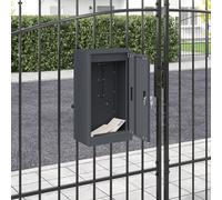 vidaXL cassetta postalepastkastei Antracite 30 x 23 x 55 cm Acciaio