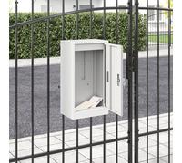vidaXL cassetta postalepastkastei Bianco 30 x 23 x 55 cm Acciaio