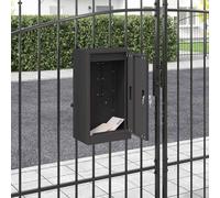 vidaXL cassetta postalepastkastei Nero 30 x 20 x 55 cm Acciaio