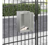 vidaXL cassetta postalepastkastei Nero 30 x 20 x 55 cm Acciaio zincato