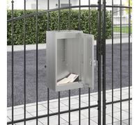 vidaXL cassetta postalepastkastei Nero 30 x 23 x 55 cm Acciaio zincato