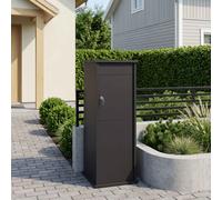 vidaXL cassetta postalepastkastei Nero 40 x 40 x 100 cm Acciaio