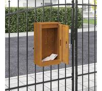 vidaXL cassetta postalepastkastei Ruggine 30 x 23 x 55 cm