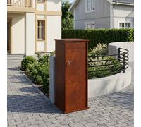 vidaXL cassetta postalepastkastei Ruggine 40 x 40 x 100 cm