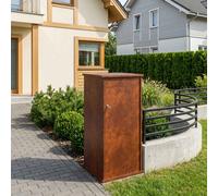 vidaXL cassetta postalepastkastei Ruggine 50 x 52 x 100 cm