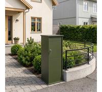 vidaXL cassetta postalepastkastei Verde Oliva 40 x 40 x 100 cm