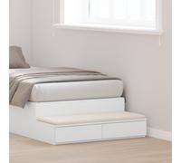vidaXL Comodino Bianco Moderno con 2 Cassetti Sottile Notte in MDF per Camera da Letto Stoccaggio Funzionale Design Compatto Mobili Cassetto Minimalista