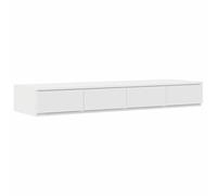 vidaXL Cassetti per Letto Bianco 120x36,5x16,5 cm Legno Ingegnerizzato