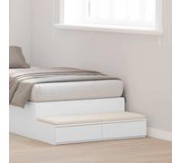 vidaXL Cassetti per Letto Bianco 80 x 36,5 x 16,5 cm Legno Multistrato, Mobili per la Camera minimalisti, unità Elegante, Soluzione spaziosa, Scatola in Legno Resistente, Design salvaspazio