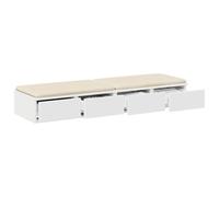 vidaXL Cassetti per Letto Legno ingegnerizzato Mobili la Camera Multiuso | Look minimalista alla moda per interni moderni, Quattro cassetti capienti per tenere a posto i tuoi oggetti,