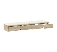 vidaXL Cassetti per Letto Legno ingegnerizzato Mobili la Camera Multiuso | Stile moderno che si integra perfettamente in qualsiasi stanza, Tre cassetti spaziosi,