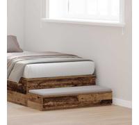 vidaXL Bedlades Oudhout 80 x 36,5 x 16,5 cm Bewerkt hout