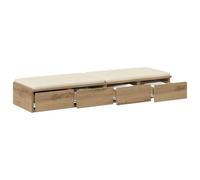 vidaXL Cassetti per letto rovere artigianale 120 x 36.5 x 16.5 cm