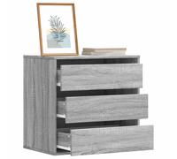 vidaXL Cassettiera Angolare Grigio Sonoma 60x41x58cm Legno Multistrato, Mobile con cassetti, armadietto con cassetti, portaoggetti con cassetti