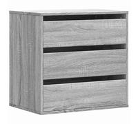 vidaXL Cassettiera Angolare Grigio Sonoma 60x41x58cm Legno Multistrato, Mobile con cassetti, armadietto con cassetti, portaoggetti con cassetti