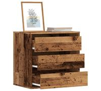 vidaXL Cassettiera Angolare Legno Antico 60x41x58 cm Legno Multistrato, Mobile con cassetti, armadietto con cassetti, portaoggetti con cassetti