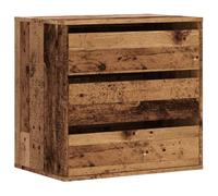 vidaXL Cassettiera Angolare Legno Antico 60x41x58 cm Legno Multistrato, Mobile con cassetti, armadietto con cassetti, portaoggetti con cassetti