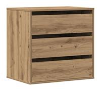 vidaXL Cassettiera Angolare Rovere Artigianale 60x41x58cm Multistrato, Mobile con cassetti, armadietto con cassetti, portaoggetti con cassetti