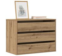 vidaXL Cassettiera Angolare Rovere Artigianale 80x41x58cm Multistrato