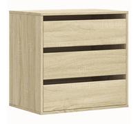 vidaXL Cassettiera Angolare Rovere Sonoma 60x41x58cm Legno Multistrato, Mobile con cassetti, armadietto con cassetti, portaoggetti con cassetti