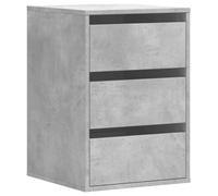 vidaXL Cassettiera Angolo Grigio Cemento 40x41x58cm Legno Multistrato, Mobile con cassetti, armadietto con cassetti, portaoggetti con cassetti