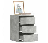 vidaXL Cassettiera Angolo Grigio Cemento 40x41x58cm Legno Multistrato