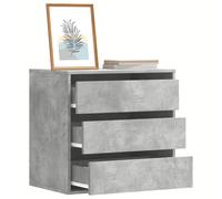 vidaXL Cassettiera Angolo Grigio Cemento 60x41x58cm Legno Multistrato