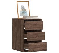 vidaXL Cassettiera Angolo Rovere Marrone 40x41x58cm Legno Multistrato