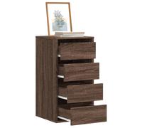 vidaXL Cassettiera Angolo Rovere Marrone 40x41x76cm Legno Multistrato