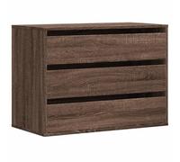vidaXL - Cassettiera Angolo Rovere Marrone 80x41x58cm Legno Multistrato