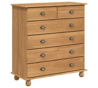 vidaXL Cassettiera Askim in Legno Massello di Pino 6 unità di Archiviazione Tradizionale per Organizzazione della Camera da Letto Mobili Soluzione Cassetto Casa Design Classico