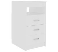 vidaXL Cassettiera Bianca 40x50x76 cm in Legno Multistrato