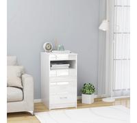 vidaXL Cassettiera Bianco Lucido 40x50x76 cm in Legno Multistrato