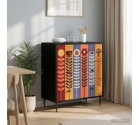 vidaXL Cassettiera ESSEN Stampa di girasoli 66 x 36,5 x 76 cm