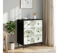 vidaXL Cassettiera GOTHA Stampa di albero verde 66 x 36,5 x 76 cm